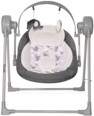 Шезлонг - гойдалка Lorelli Twinkle Grey Rhino 0-9кг
